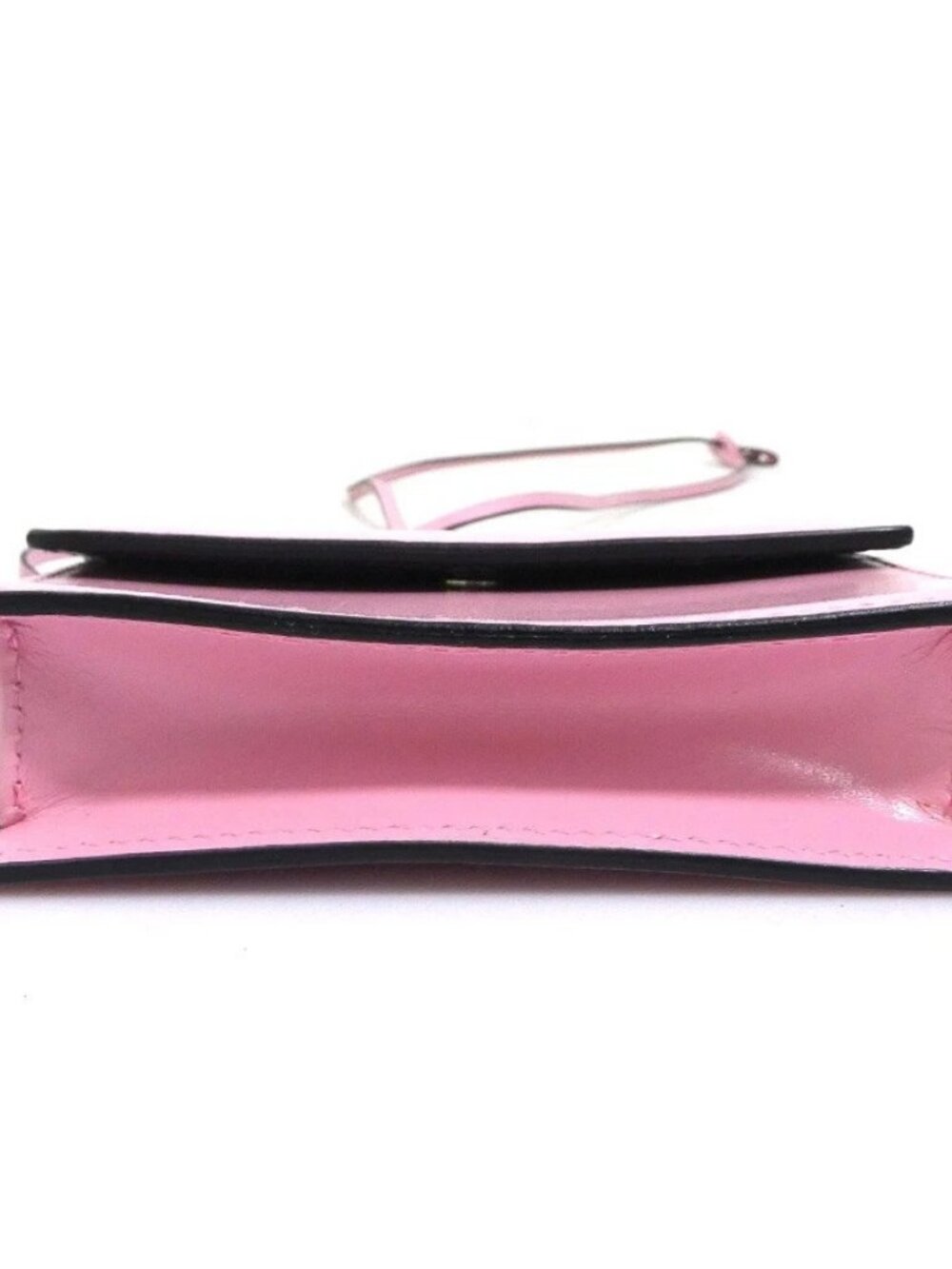 Auth PRADA Pochette Pink Leather/Silvertone - e61826a - Picture 8 of 14